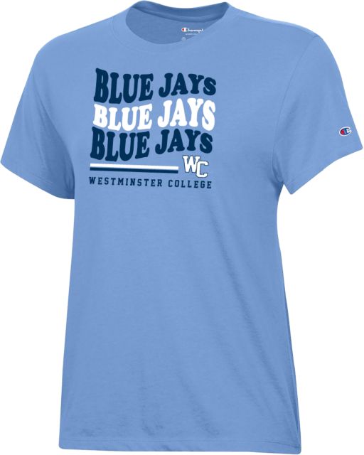 Westminster Champion Womens  Core Short Sleeve Tee Westminster College Jays Repeating - ONLINE ONLY